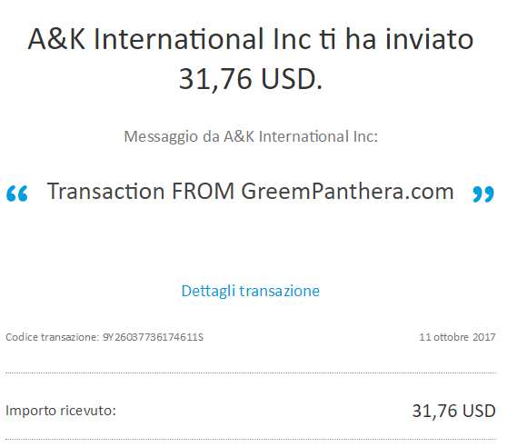 Payment 12 for Green Panthera