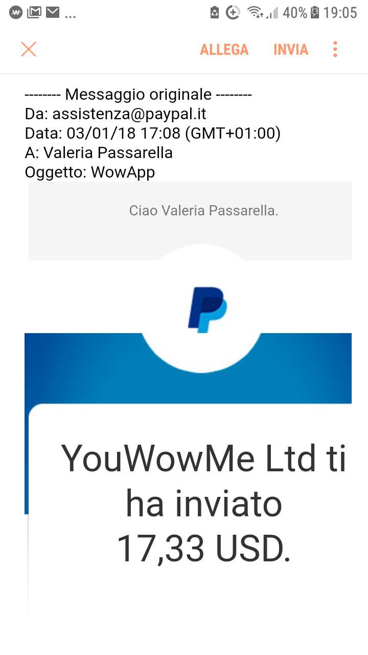 Payment 4 for Wowapp