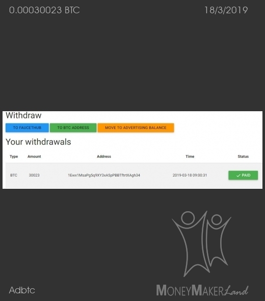 Payment 14 for Adbtc