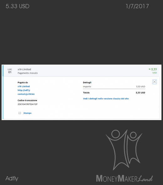 Pagamento 37 per Adfly