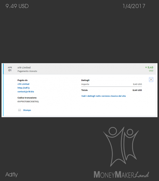 Pagamento 39 per Adfly