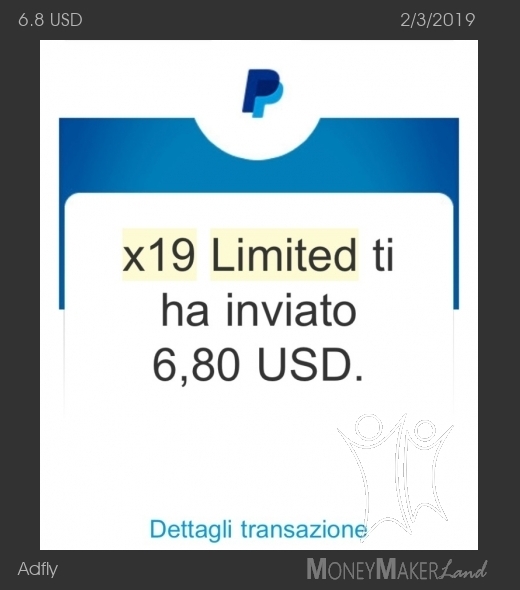 Pagamento 42 per Adfly