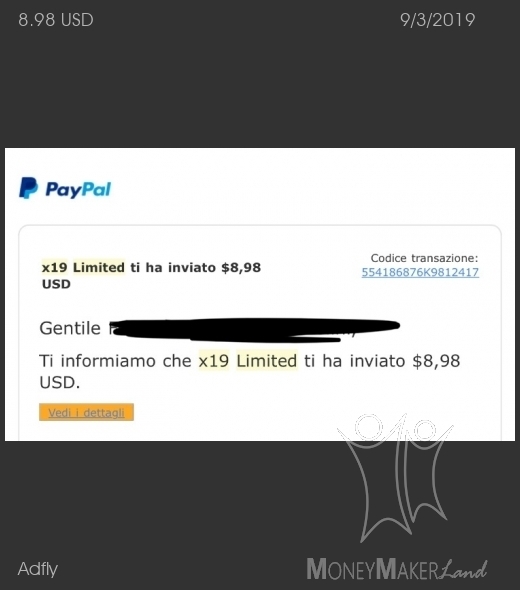 Pagamento 47 per Adfly