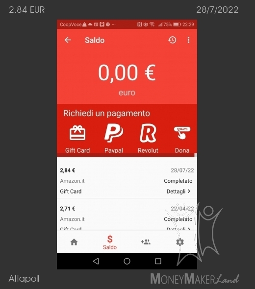 Payment 73 for Attapoll