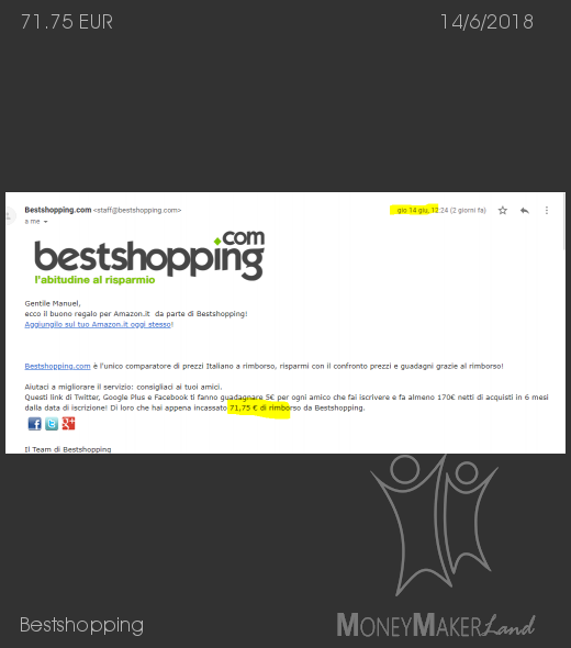 Payment 10 for Bestshopping