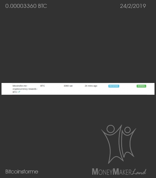 Payment 5 for Bitcoinsforme