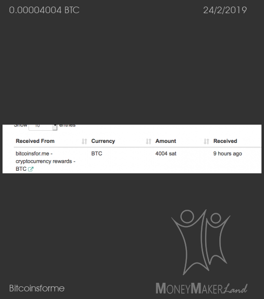 Payment 6 for Bitcoinsforme