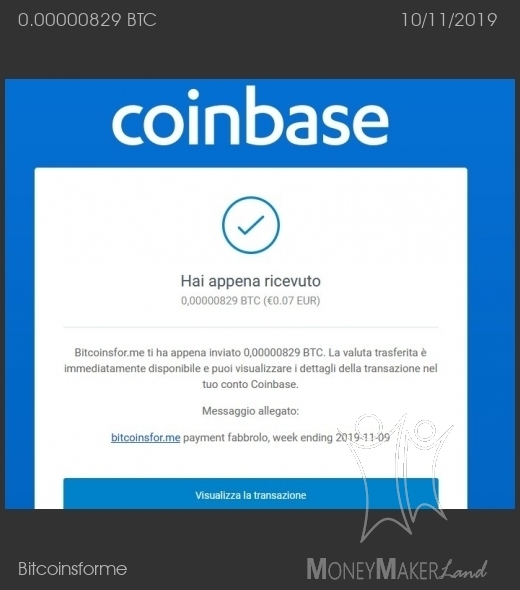Payment 20 for Bitcoinsforme