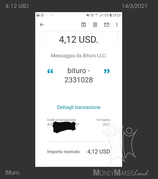 Pagamento 93 per Bituro 