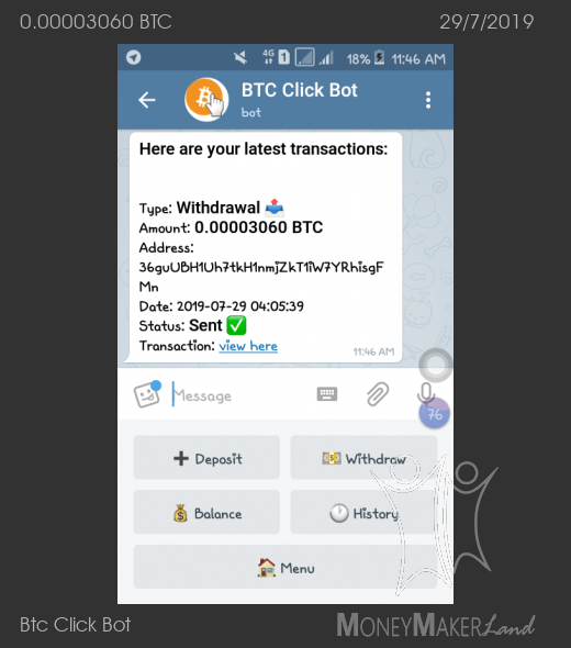 Payment 1 for Btc Click Bot