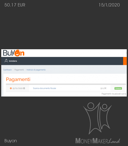 Payment 22 for Buyon