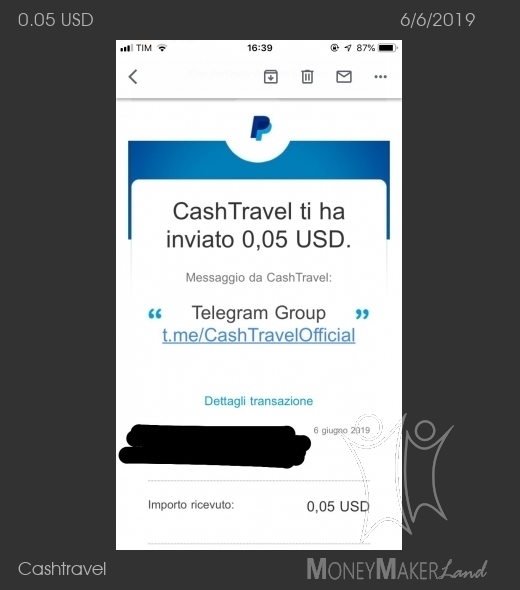 Payment 22 for Cashtravel