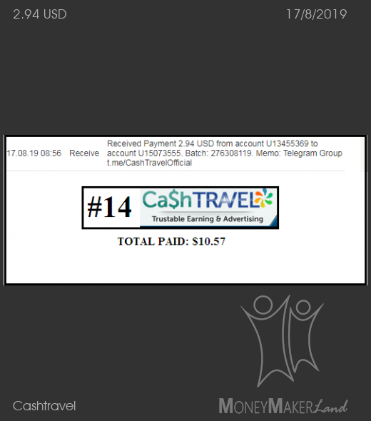 Payment 23 for Cashtravel