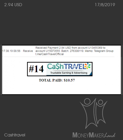 Pagamento 23 per Cashtravel