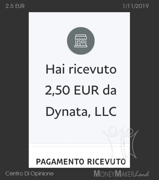 Payment 406 for Centro Di Opinione
