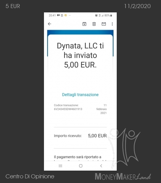 Payment 472 for Centro Di Opinione