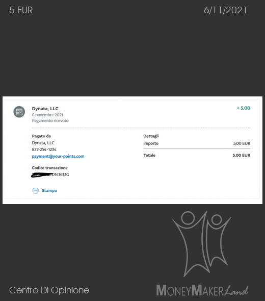 Payment 499 for Centro Di Opinione