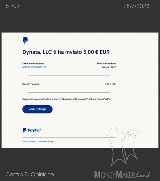 Payment 519 for Centro Di Opinione