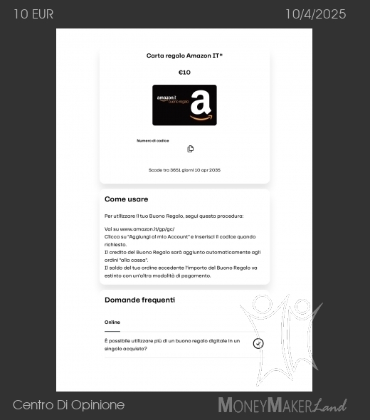Payment 533 for Centro Di Opinione