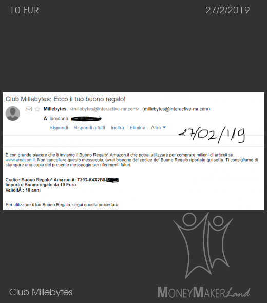 Pagamento 19 per Club Millebytes