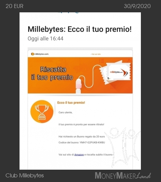 Pagamento 27 per Club Millebytes