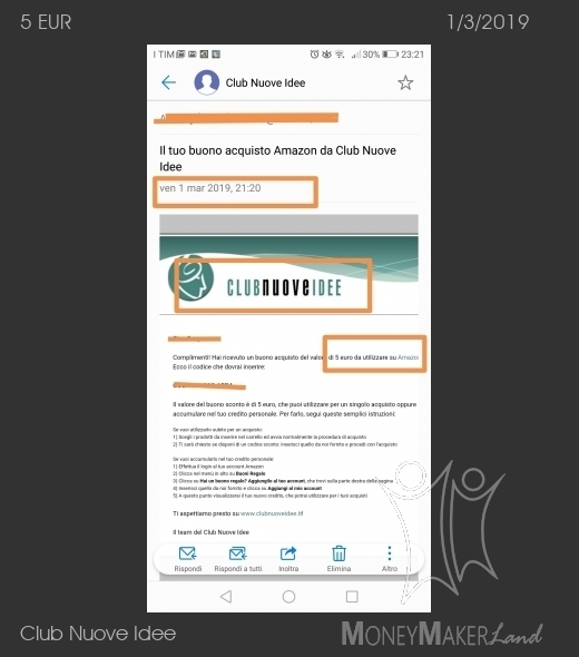 Pagamento 76 per Club Nuove Idee