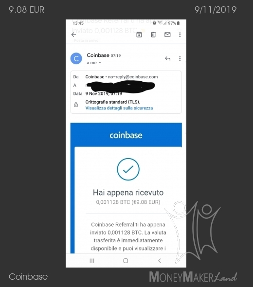Payment 56 for Coinbase