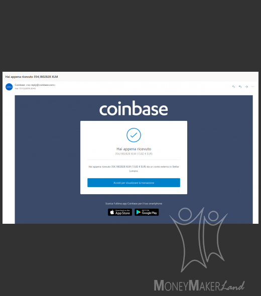 Payment 63 for Coinbase