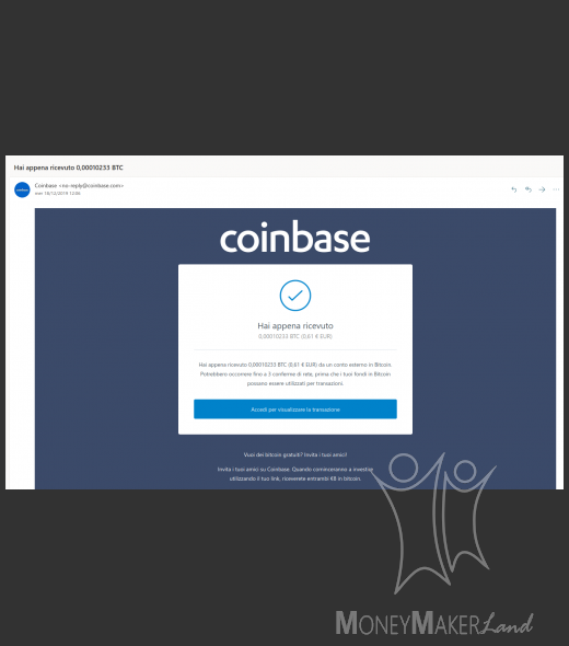 Payment 66 for Coinbase