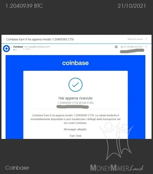 Payment 140 for Coinbase Payment 140 for Coinbase