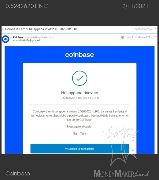 Payment 143 for Coinbase Payment 143 for Coinbase