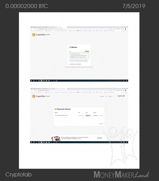 Payment 19 for Cryptotab