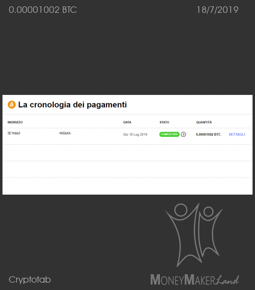 Payment 47 for Cryptotab