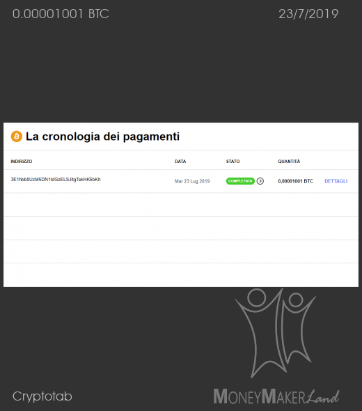 Payment 54 for Cryptotab