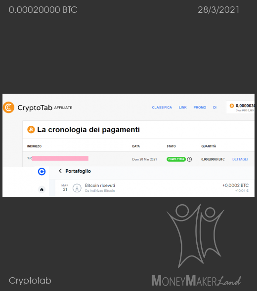 Payment 141 for Cryptotab