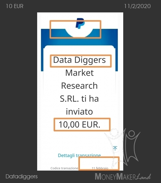 Payment 2 for Datadiggers