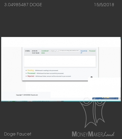 Payment 3 for Doge Faucet