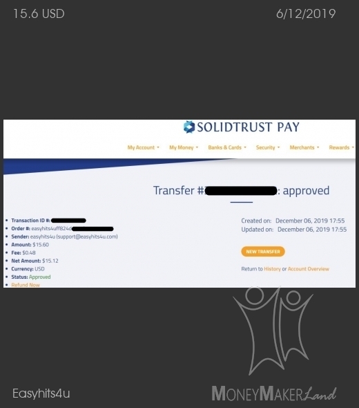Payment 119 for Easyhits4u
