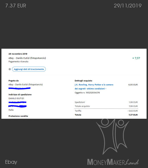 Pagamento 363 per Ebay