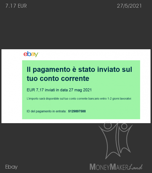 Pagamento 396 per Ebay