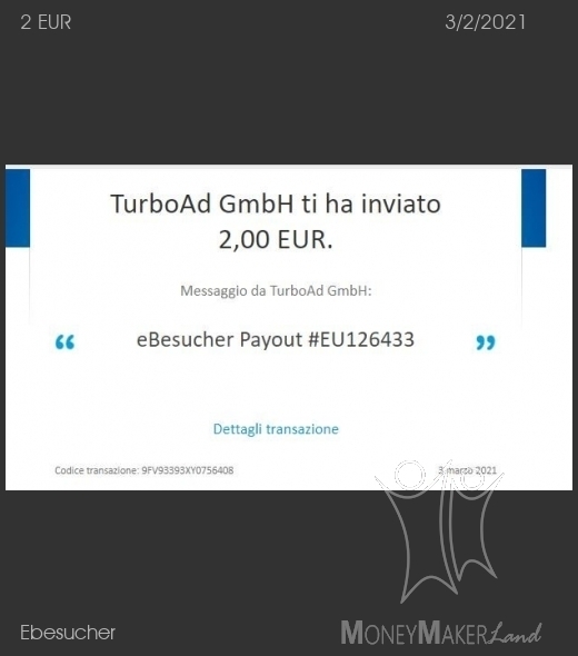 Payment 31 for Ebesucher