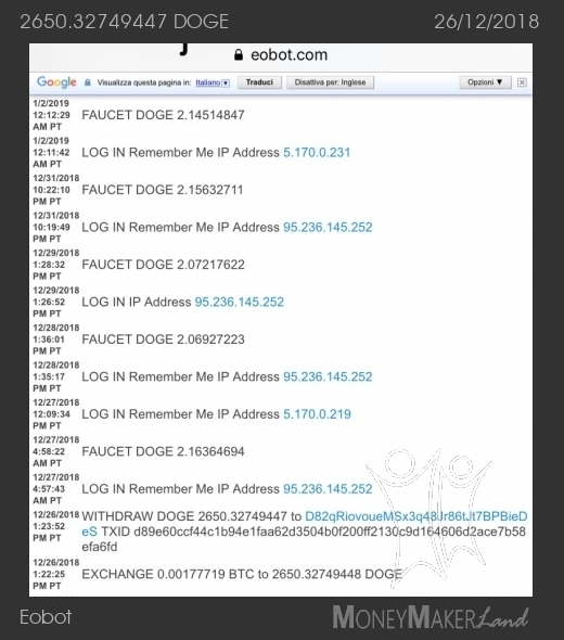 Payment 5 for Eobot