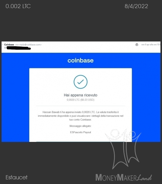 Pagamento 49 per Esfaucet