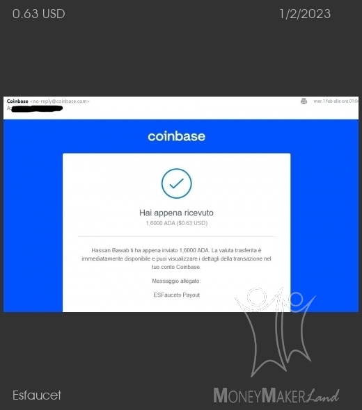 Pagamento 69 per Esfaucet