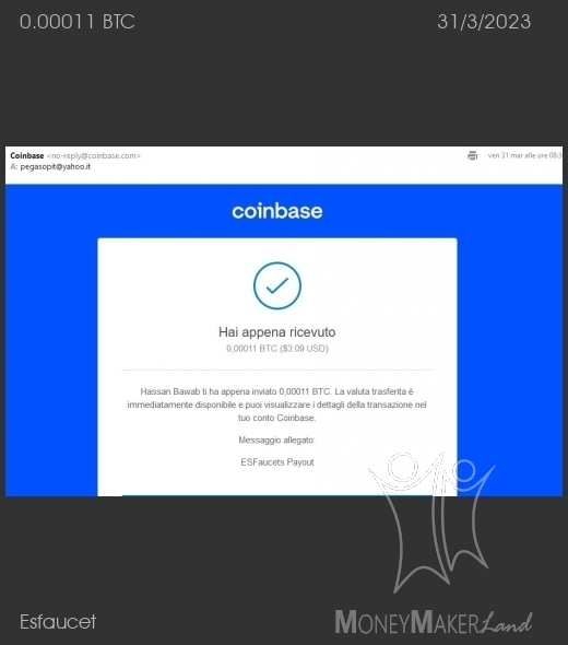 Pagamento 74 per Esfaucet