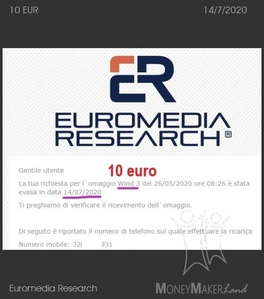 Pagamento 4 per Euromedia Research