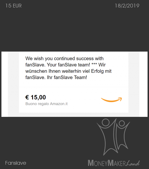 Payment 26 for Fanslave