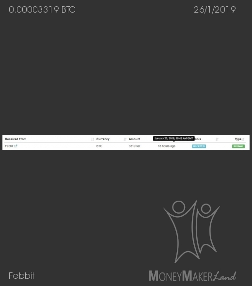 Payment 26 for Febbit