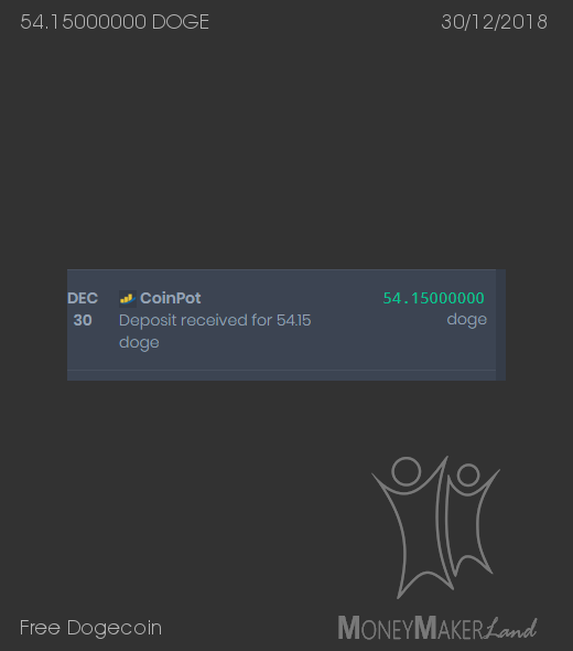 Payment 33 for Free Dogecoin