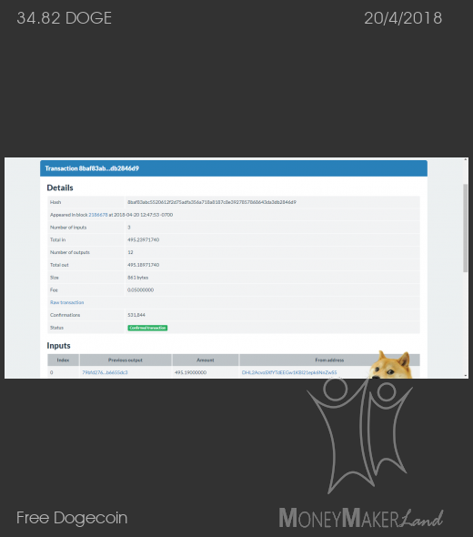 Payment 48 for Free Dogecoin